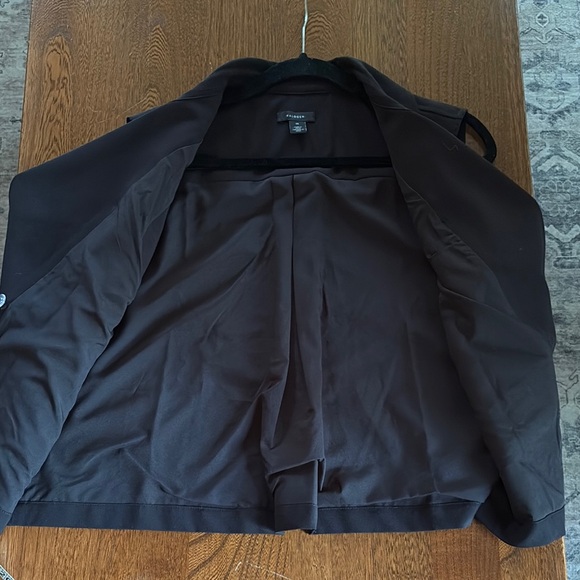 Halogen Black Women's Sleeveless Double-Breasted Trench Vest medium - Picture 5 of 16